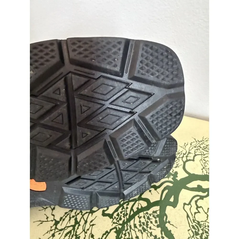 Gently Used Ariat Groundbreaker Square Steel Toe Brown Leather Embroidered 13EE